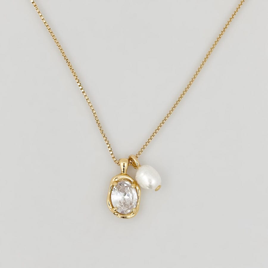 LE sensor necklace Freshwater Pearl / 16" Bia Necklace