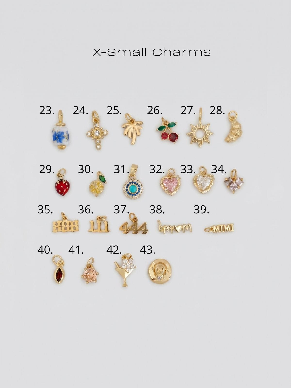 LE sensor charm 23. Small & X-Small Charms