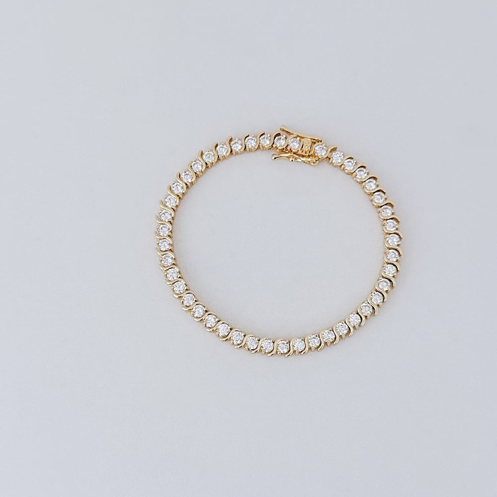 LE sensor Bracelet Rosa Tennis Bracelet