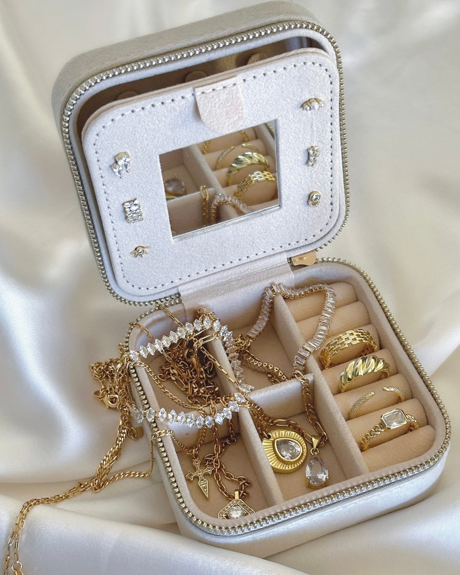 LE sensor jewelry case Travel Jewelry Case