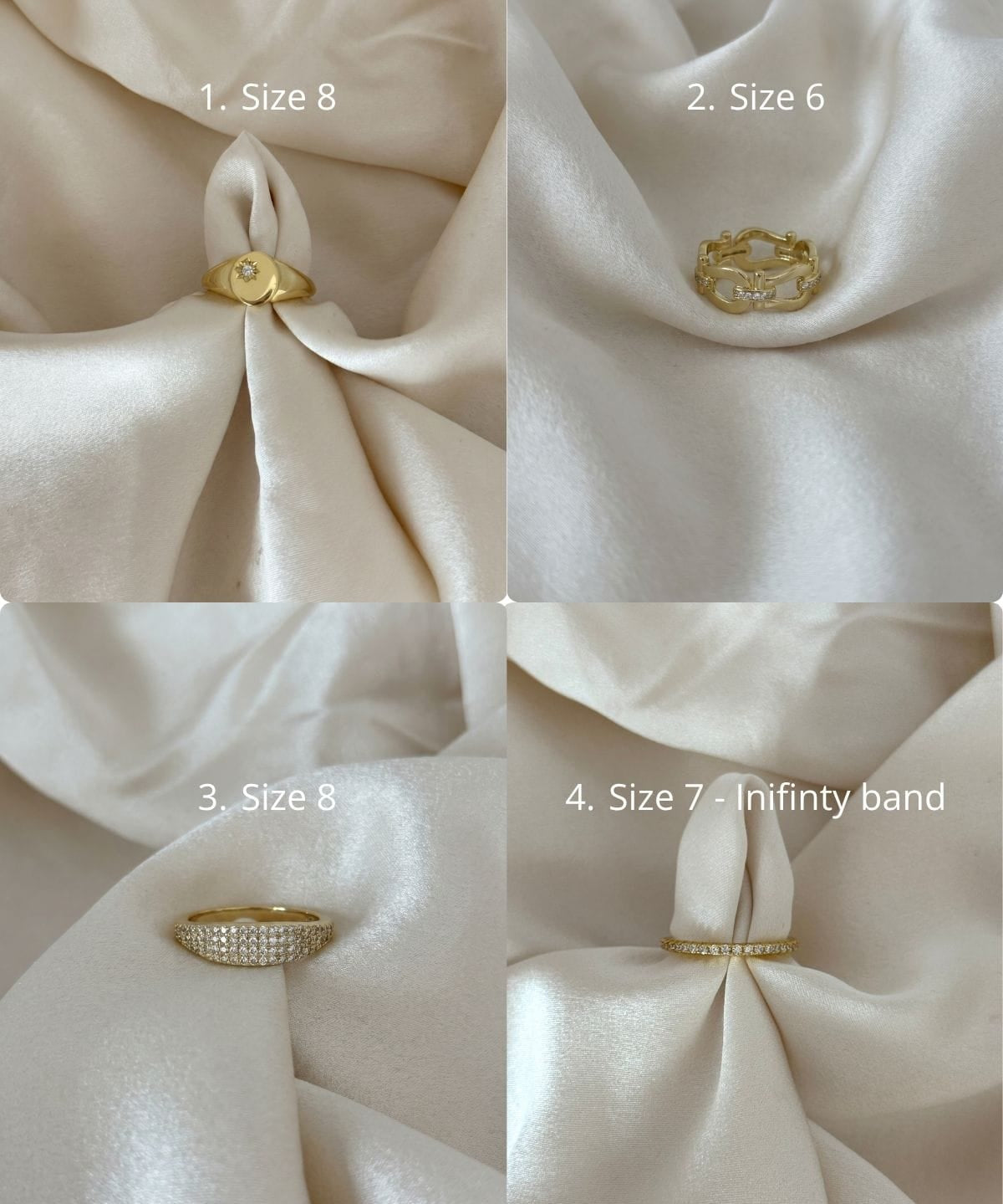 LE sensor Ring 1. Size 8 Rings