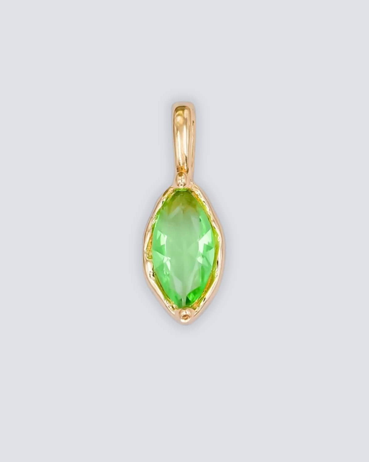 LE sensor charm Aug - Peridot Birthstone Charms