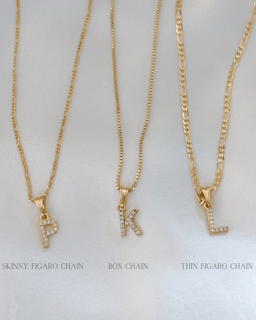 LE sensor necklace Classic Initial Necklace - Three Styles