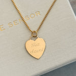 LE sensor necklace Tori Heart Engravable Necklace