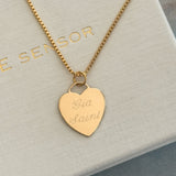 LE sensor necklace Tori Heart Engravable Necklace