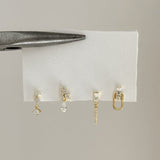 LE sensor earrings Aster Studs