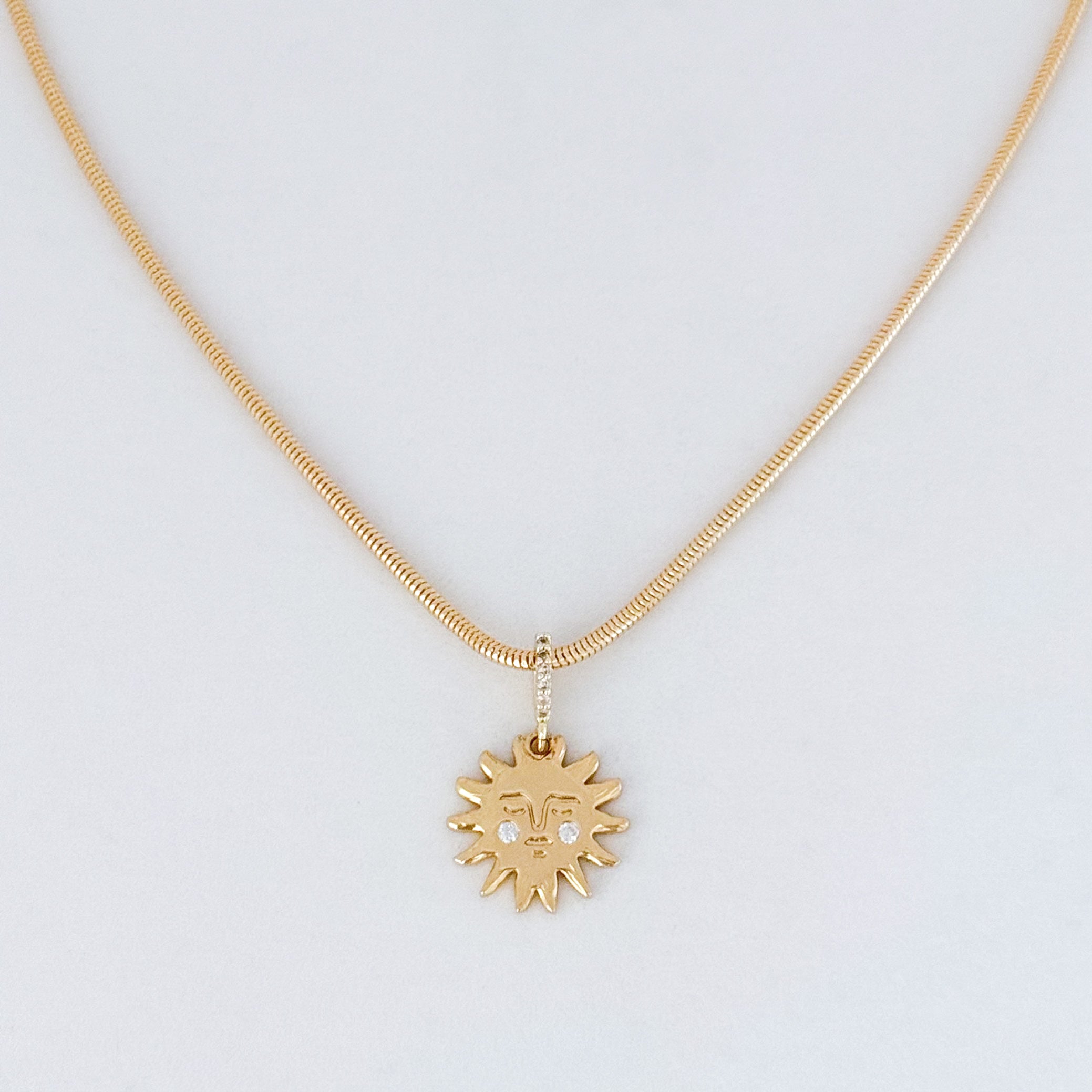 LE sensor necklace Athena Sun Necklace