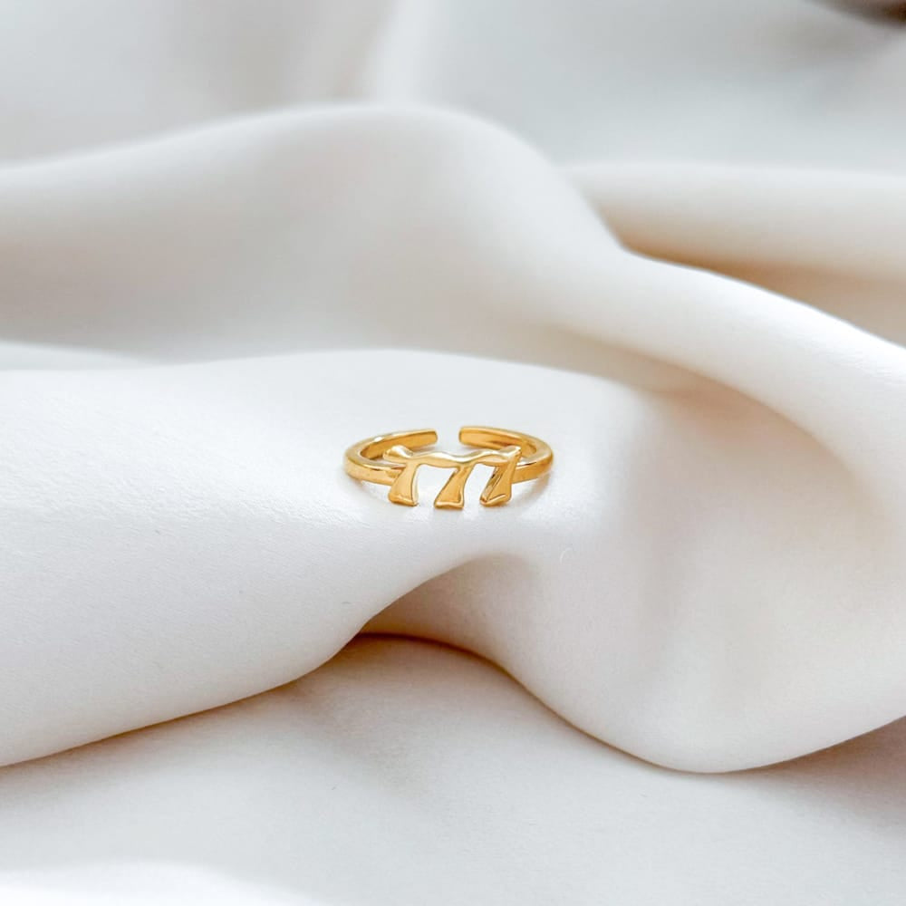 High Quality Gold Plated - 777 Angel Number Ring | Hypoallergenic, Non ...