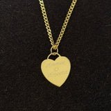 LE sensor necklace Liz Heart Engravable Necklace