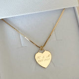 LE sensor necklace Tori Heart Engravable Necklace