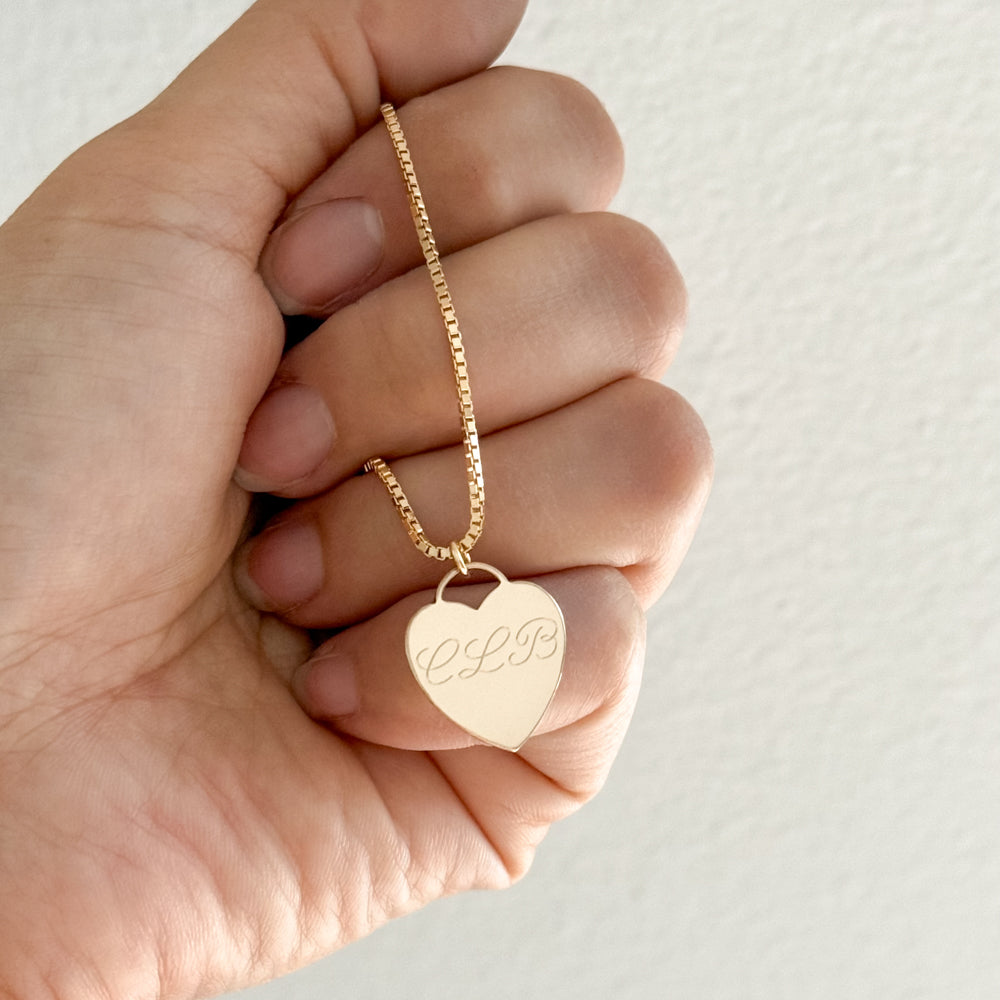 LE sensor necklace Tori Heart Engravable Necklace