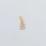LE sensor charm B Forever Initial Charm - Snap Bail Clip