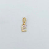 LE sensor charm E Forever Initial Charm - Snap Bail Clip