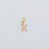 LE sensor charm K Forever Initial Charm - Snap Bail Clip