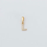 LE sensor charm L Forever Initial Charm - Snap Bail Clip
