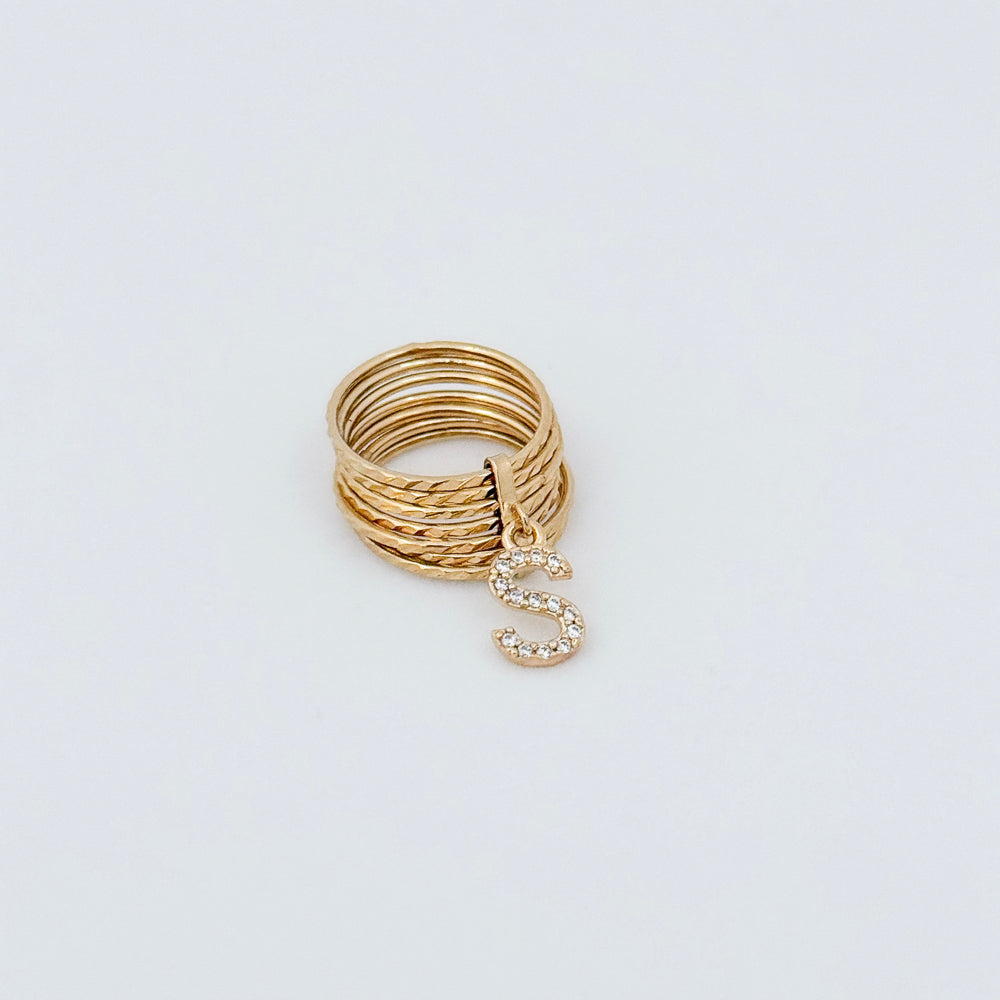 Seven Stack Initial Ring