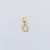 LE sensor charm Q Forever Initial Charm - Snap Bail Clip