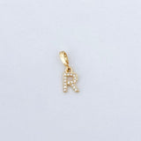 LE sensor charm R Forever Initial Charm - Snap Bail Clip