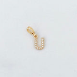 LE sensor charm U Forever Initial Charm - Snap Bail Clip