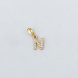 LE sensor charm N Forever Initial Charm - Snap Bail Clip