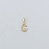 LE sensor charm G Forever Initial Charm - Snap Bail Clip