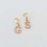 LE sensor charm Forever Initial Charm - Snap Bail Clip