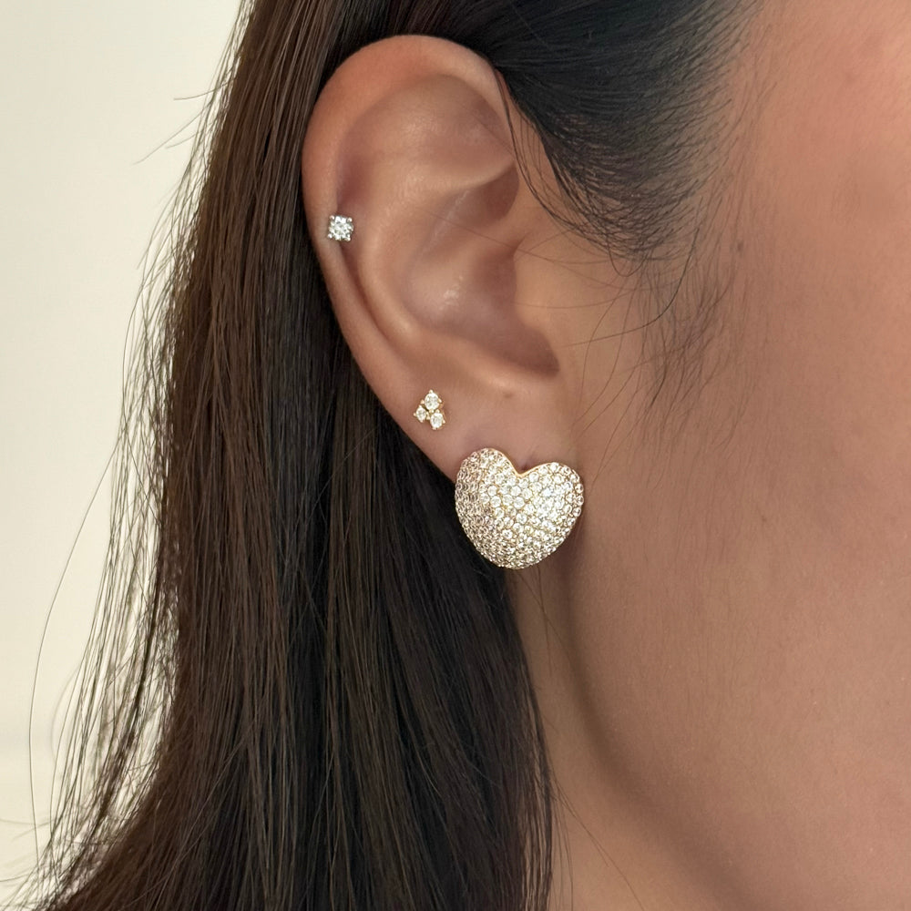 LE sensor earrings Sawyer Heart Earrings