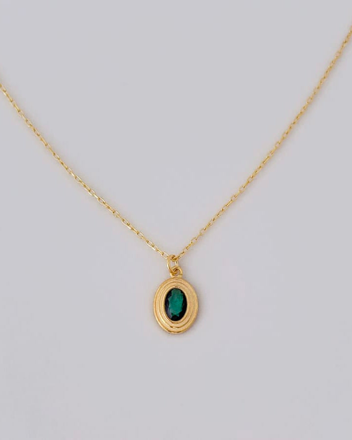 LE sensor necklace Green Finley Necklace