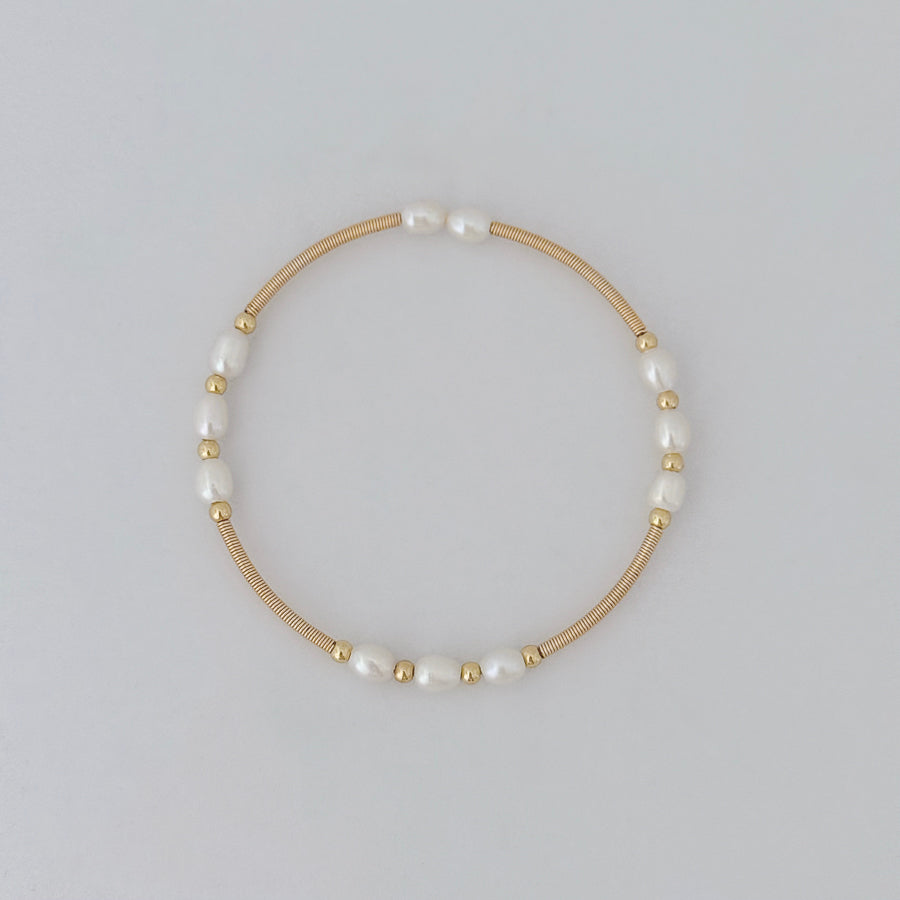 LE sensor Bracelet White Galen Bangle Bracelet