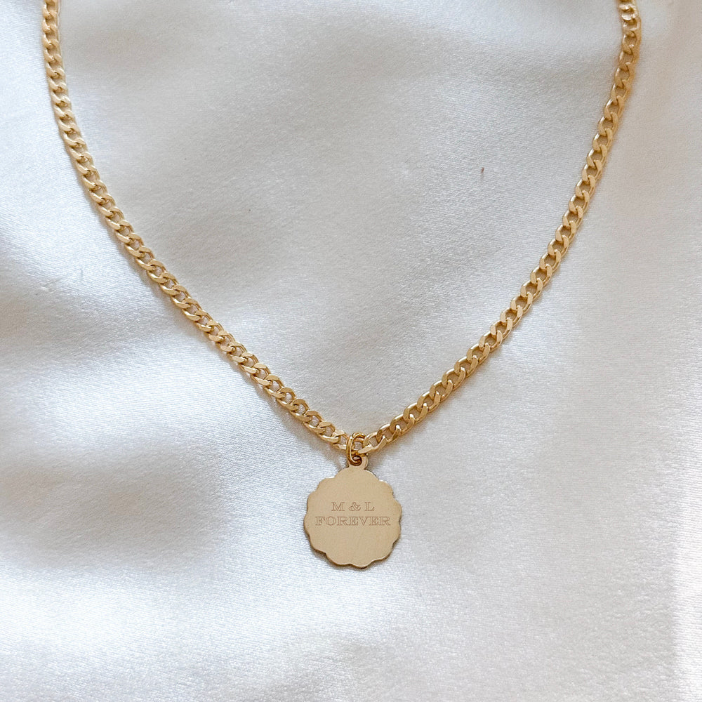 LE sensor necklace Olivia Engravable Necklace