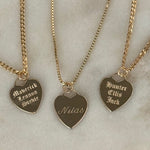 LE sensor necklace Tori Heart Engravable Necklace
