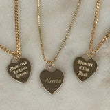 LE sensor necklace Tori Heart Engravable Necklace