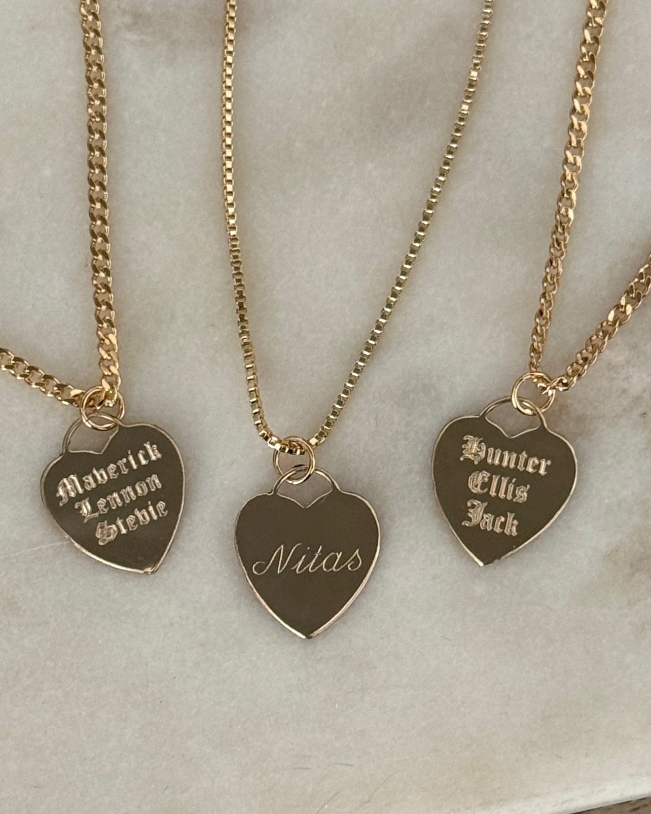 LE sensor necklace Tori Heart Engravable Necklace