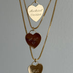 LE sensor necklace Tori Heart Engravable Necklace