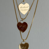 LE sensor necklace Tori Heart Engravable Necklace