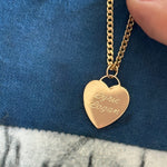 LE sensor necklace Liz Heart Engravable Necklace
