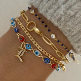 LE sensor Bracelet Nika Initial Charm Bracelet