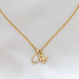 LE sensor necklace White Shai Necklace - Flower