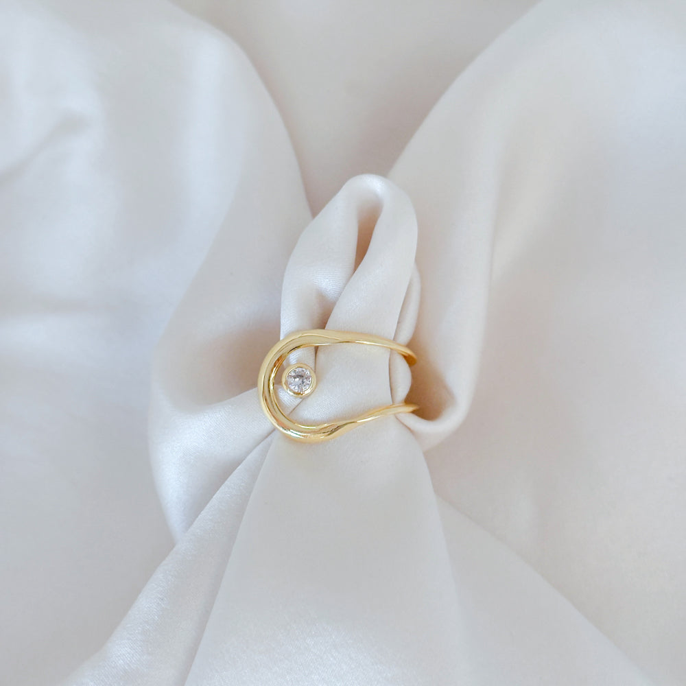 LE sensor Ring Kelly Double Band Ring