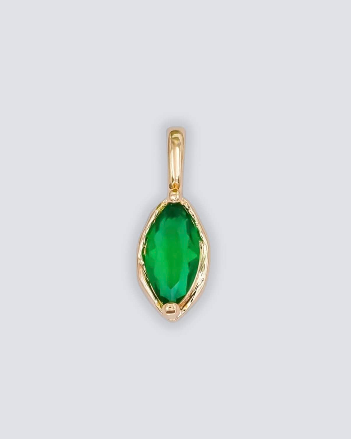 LE sensor charm May - Emerald Birthstone Charms