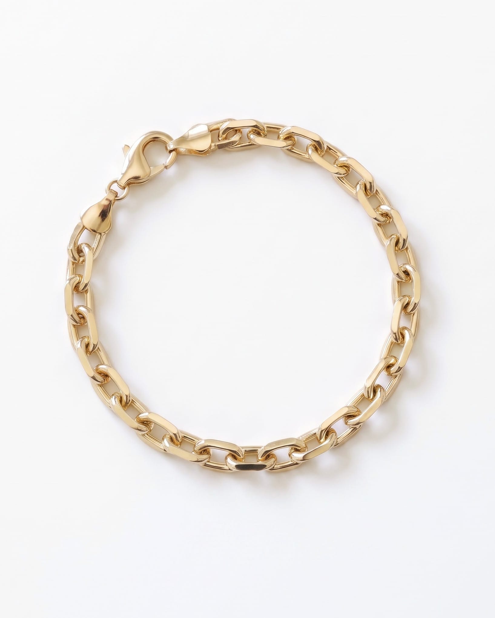 LE sensor Bracelet Morgan Rectangular Link Chain Bracelet