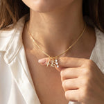 LE sensor necklace Selene Star Initial Charm Necklace