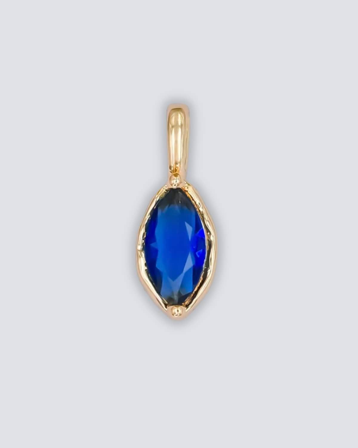 LE sensor charm Sept - Sapphire Birthstone Charms
