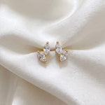 LE sensor earrings Clear Alora Studs
