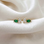 LE sensor earrings Green Alora Studs