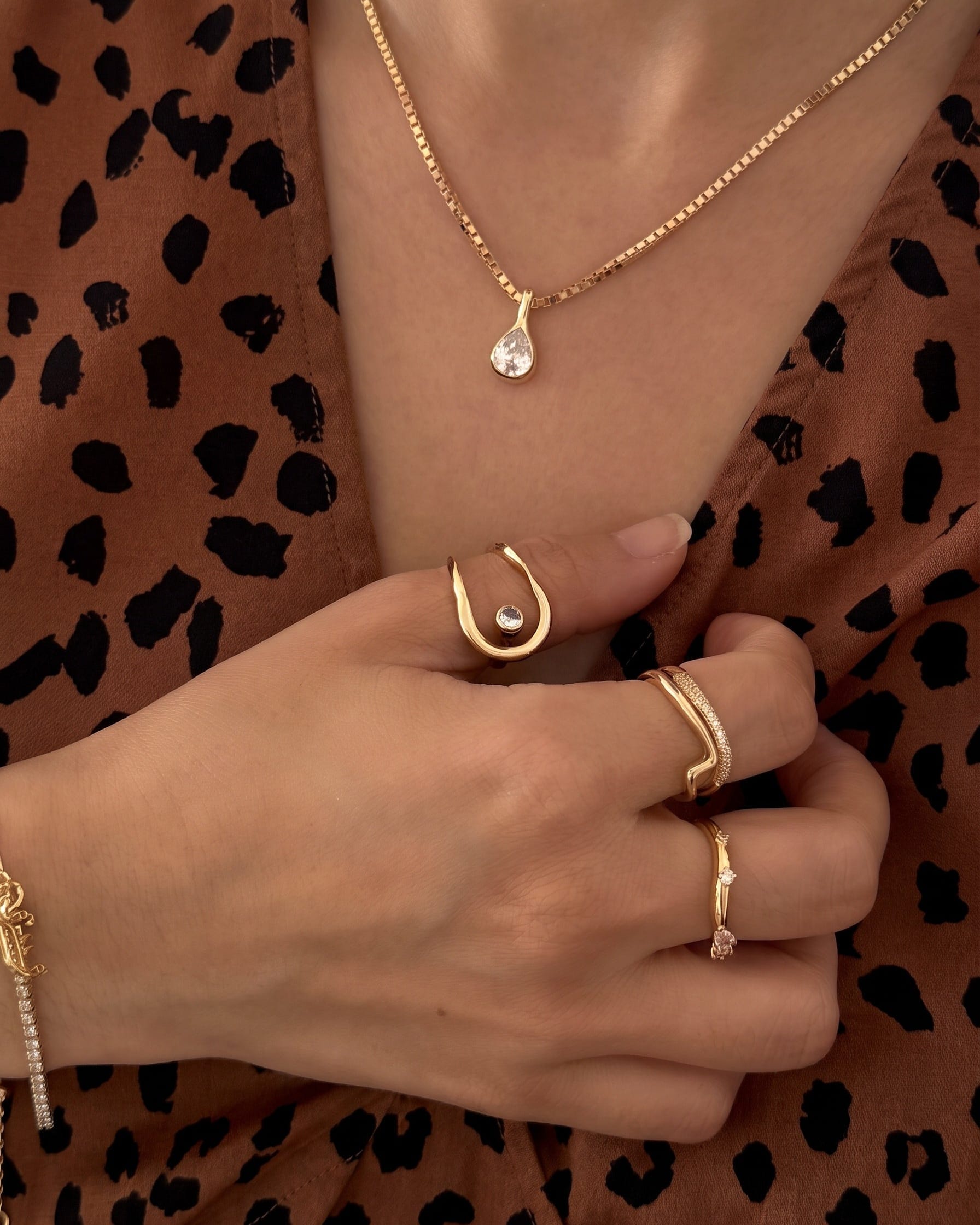 LE sensor Ring Andi Double Band Ring