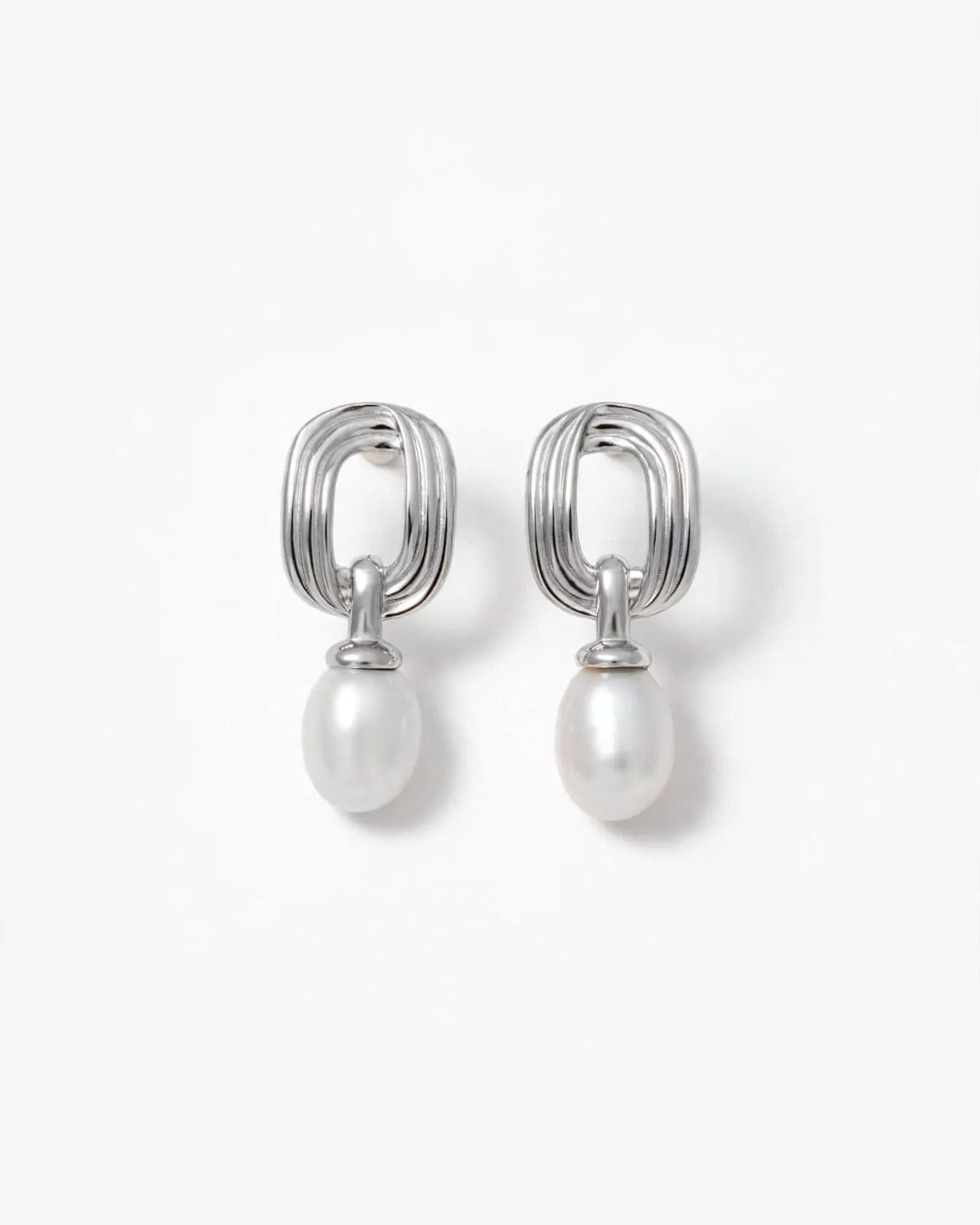 LE sensor earrings Belen Pearl Earrings - Silver
