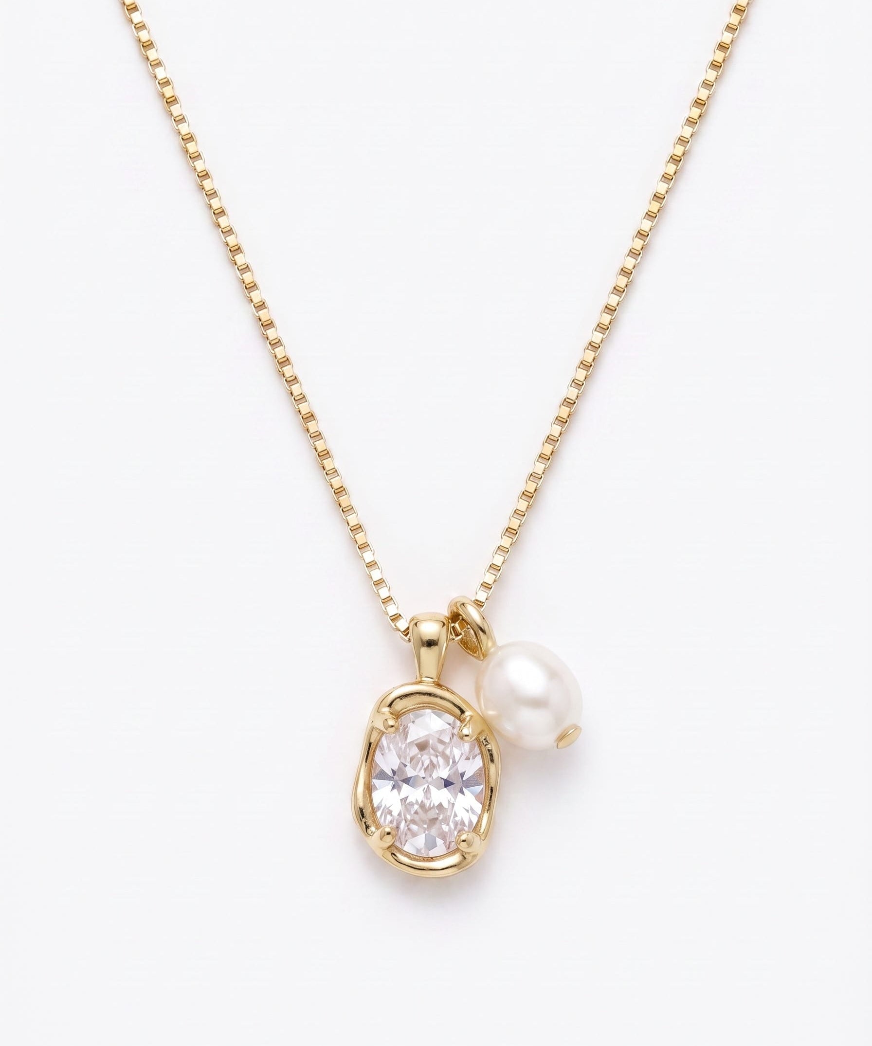 LE sensor necklace Freshwater Pearl / 16" Bia Necklace