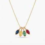 LE sensor necklace Birthstone Charm Necklace