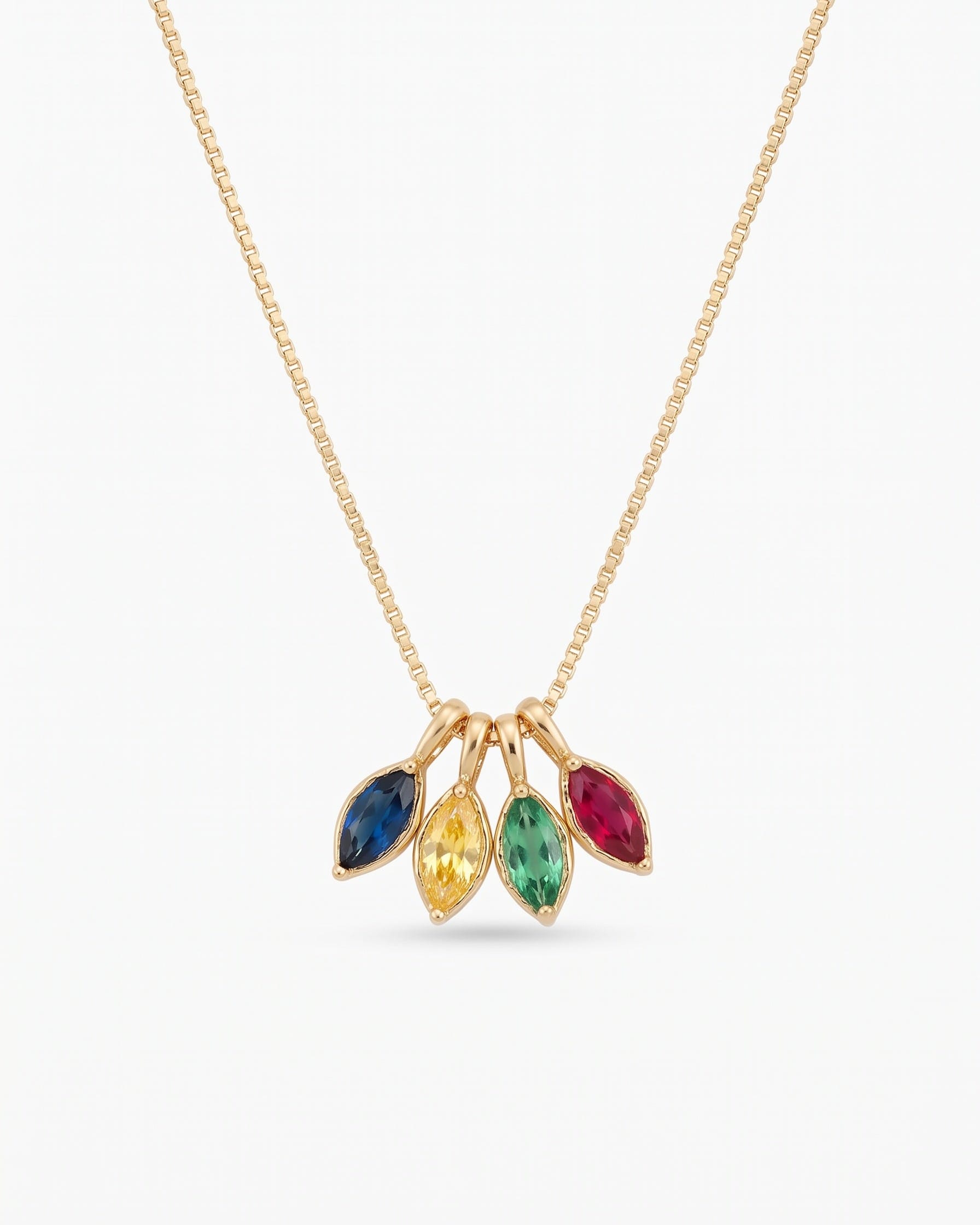 LE sensor necklace Birthstone Charm Necklace